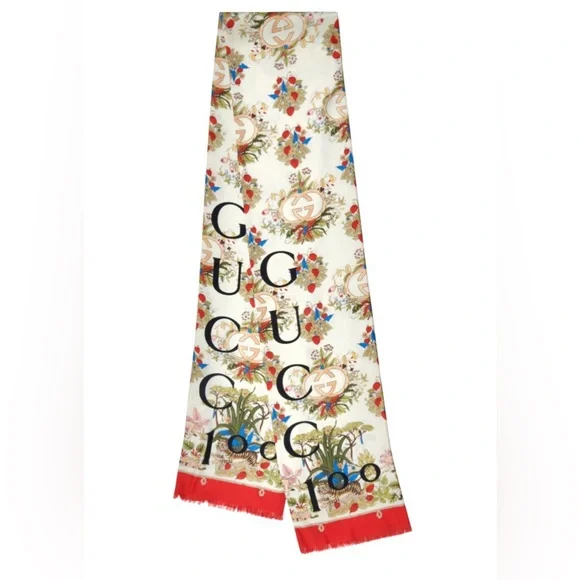 GUCCI 100 Year Limited Edition Silk Scarf Full inclusion Collector’s Piece - Picture 11 of 14